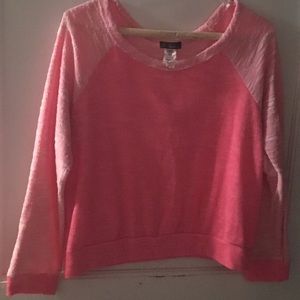 A. Neon pink  long sleeve thin sweater